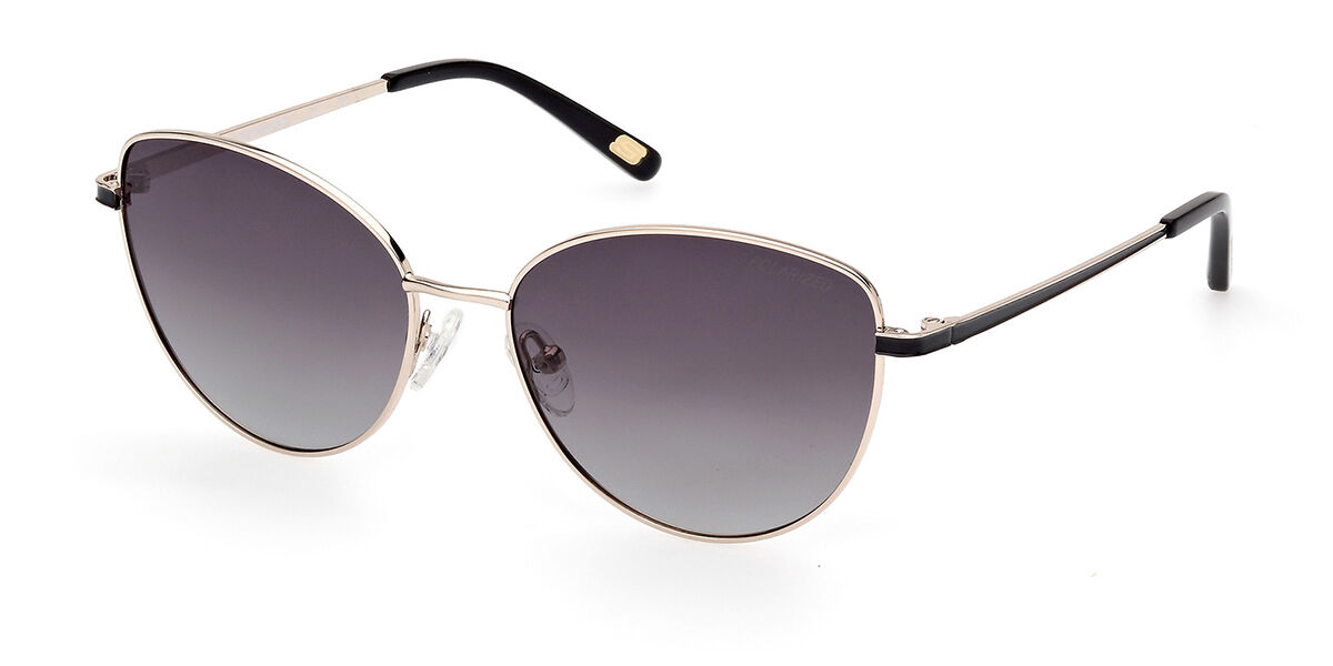 Skechers SE6267 Polarized 32D Cat Eye Shiny Pale Gold Sunglasses ...