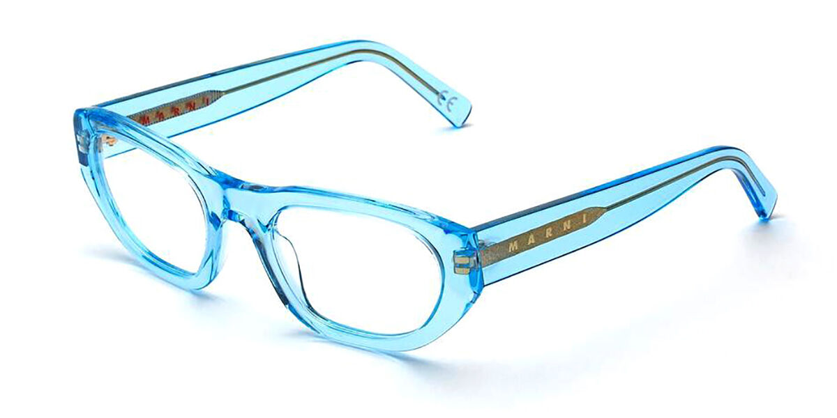Uhc Frame Marni Laamu Atoll Crystal Blue Asian Fit KJB Cat Eye Transparent Light ...